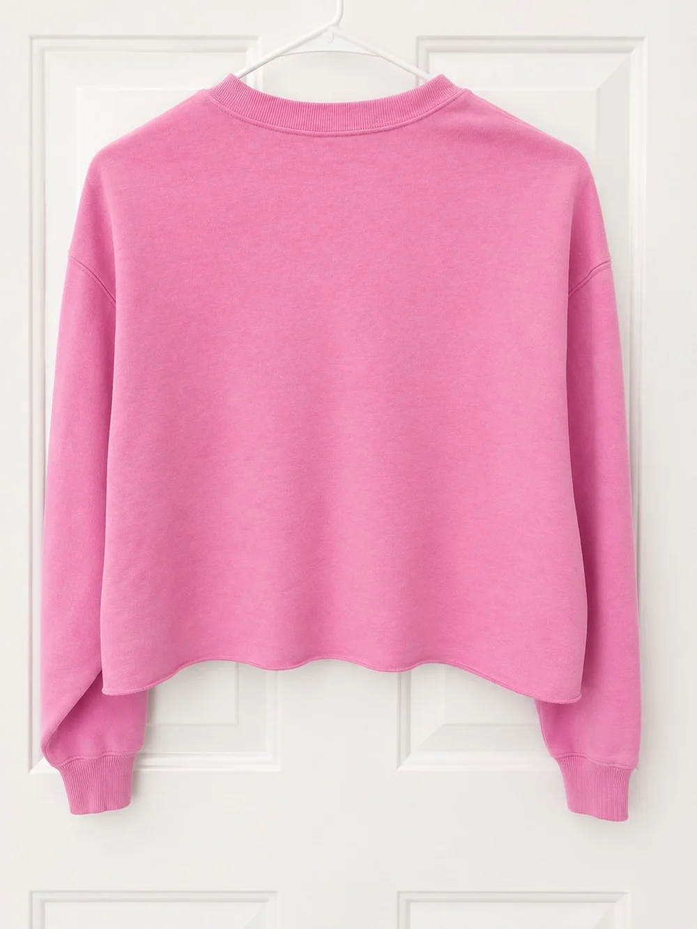 Justice Pink Cropped Logo Sweatshirt Size 10 Girls